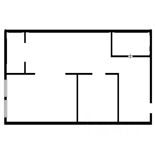 Планировка этой квартиры по данным Циан