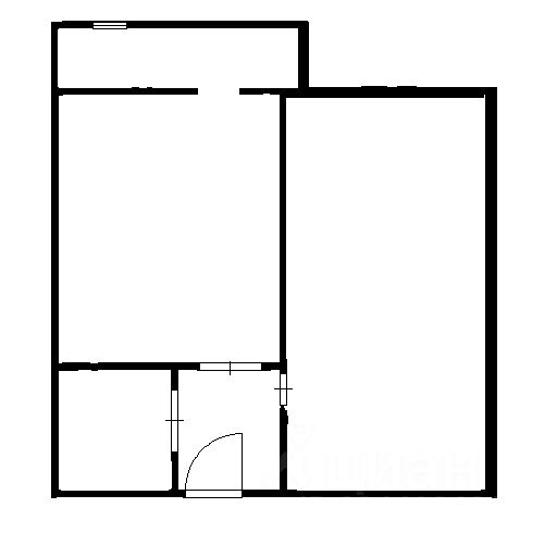 Планировка этой квартиры по данным Циан
