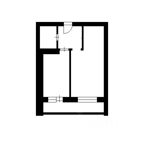 Планировка этой квартиры по данным Циан