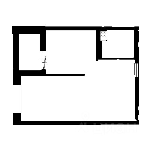Планировка этой квартиры по данным Циан