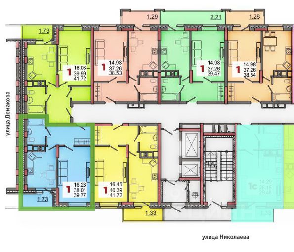 Продается1-комн.квартира,37,7м²