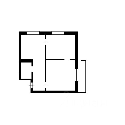Планировка этой квартиры по данным Циан