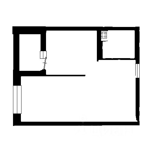 Планировка этой квартиры по данным Циан