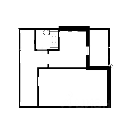 Планировка этой квартиры по данным Циан