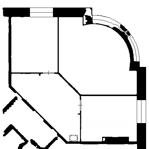 Планировка этой квартиры по данным Циан