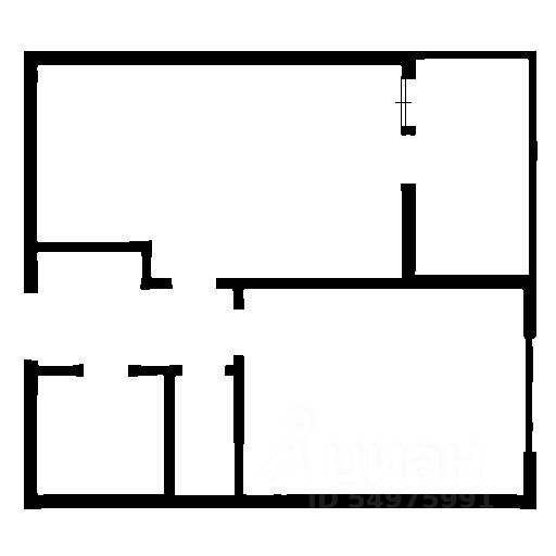 Планировка этой квартиры по данным Циан