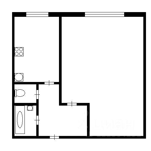 Планировка этой квартиры по данным Циан