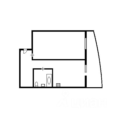 Планировка этой квартиры по данным Циан