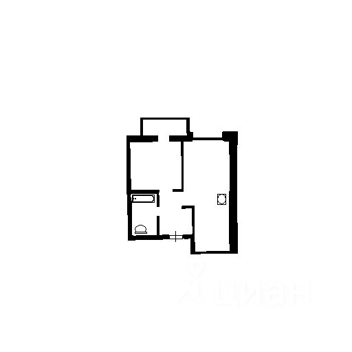 Планировка этой квартиры по данным Циан