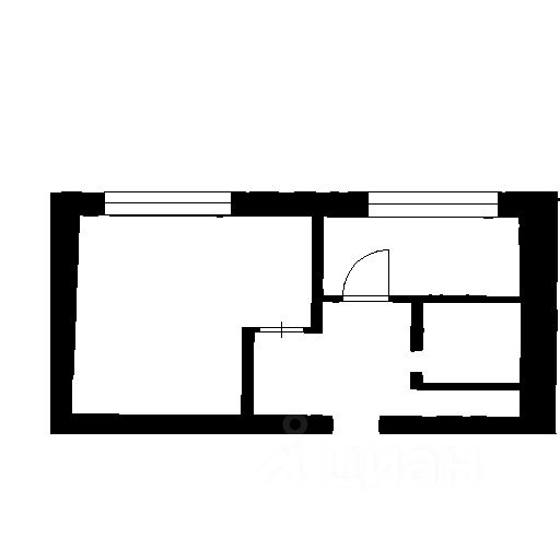 Планировка этой квартиры по данным Циан