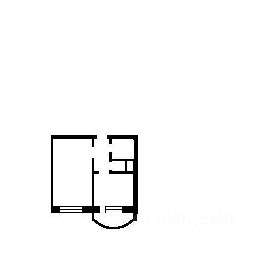 Планировка этой квартиры по данным Циан