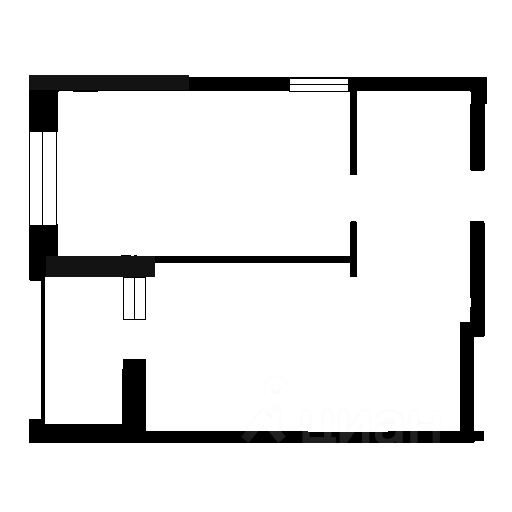 Планировка этой квартиры по данным Циан