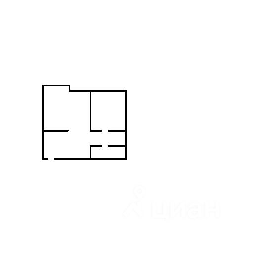 Планировка этой квартиры по данным Циан