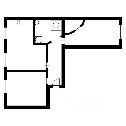 Планировка этой квартиры по данным Циан