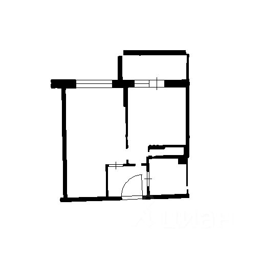 Планировка этой квартиры по данным Циан