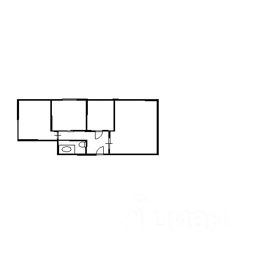 Планировка этой квартиры по данным Циан