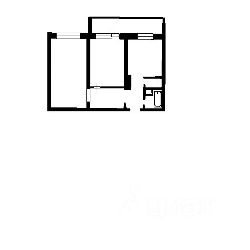 Планировка этой квартиры по данным Циан