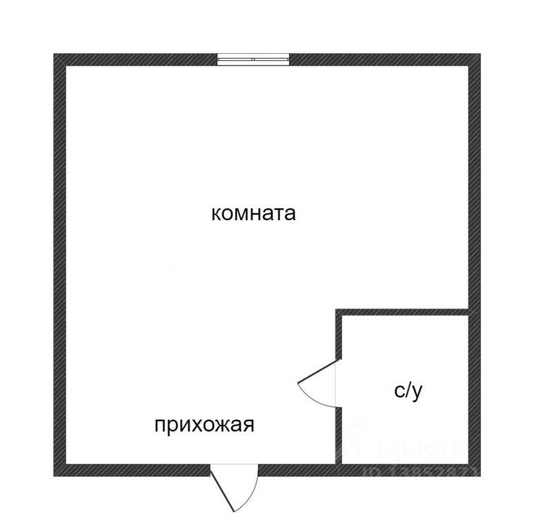 Планировка этой квартиры по данным Циан