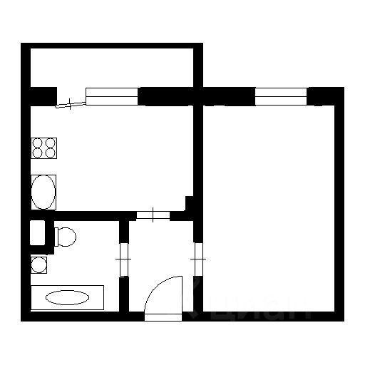 Планировка этой квартиры по данным Циан