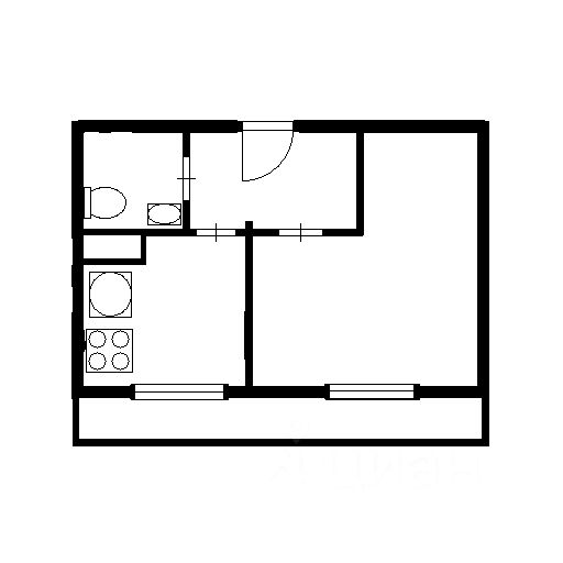 Планировка этой квартиры по данным Циан