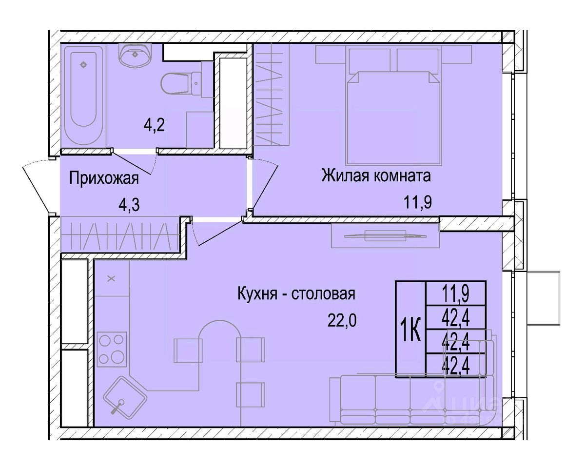 Купить Студию Мытищи Циан