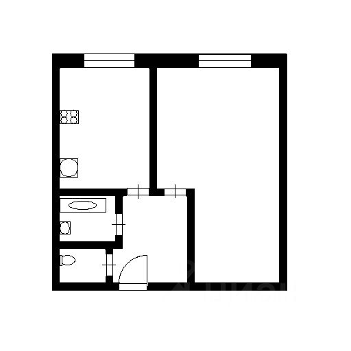 Планировка этой квартиры по данным Циан