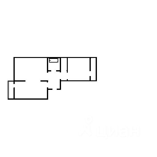 Планировка этой квартиры по данным Циан