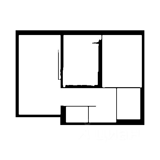 Планировка этой квартиры по данным Циан