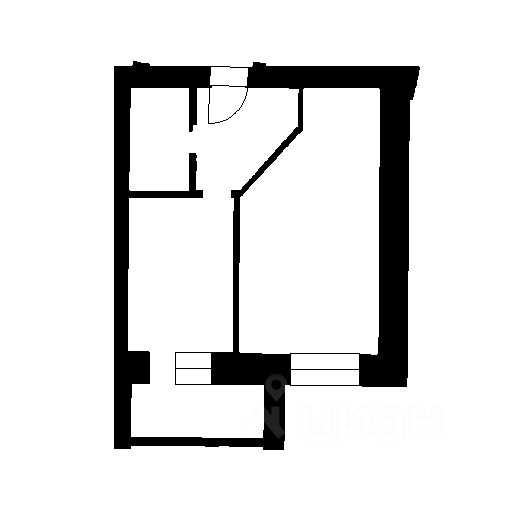 Планировка этой квартиры по данным Циан