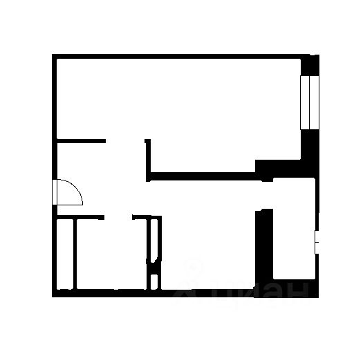 Планировка этой квартиры по данным Циан