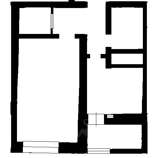 Планировка этой квартиры по данным Циан