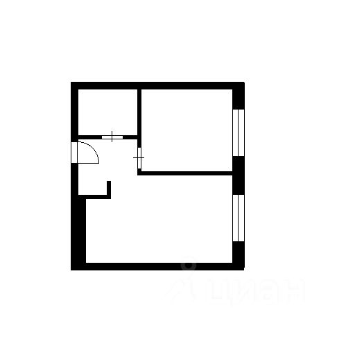 Планировка этой квартиры по данным Циан