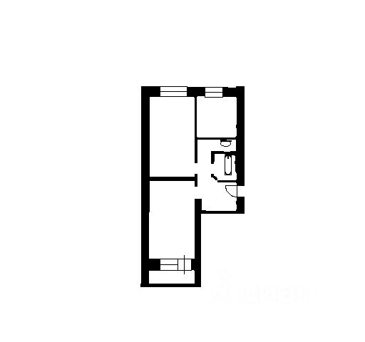 2-комн., 55 м², 8/12 этаж