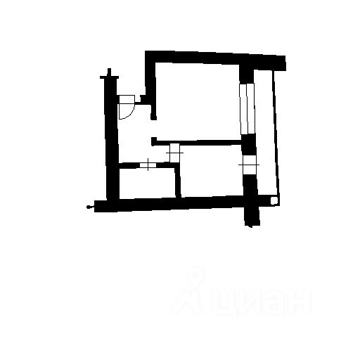 Планировка этой квартиры по данным Циан