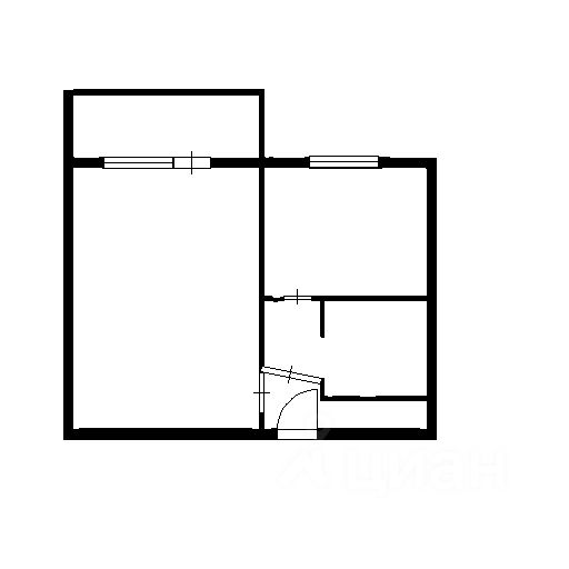 Планировка этой квартиры по данным Циан