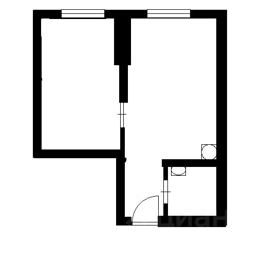 Планировка этой квартиры по данным Циан