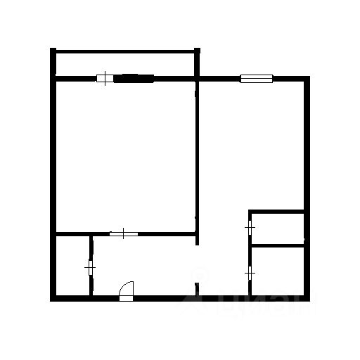 Планировка этой квартиры по данным Циан