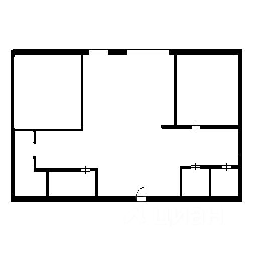 Планировка этой квартиры по данным Циан