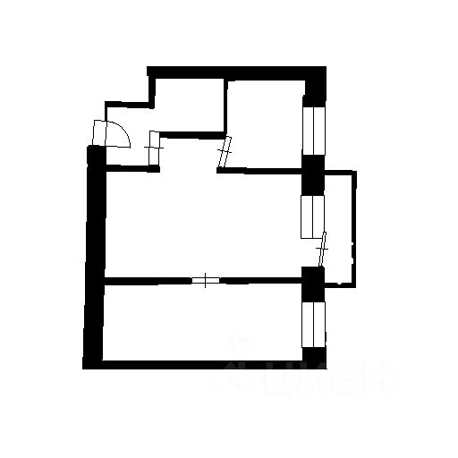 Планировка этой квартиры по данным Циан