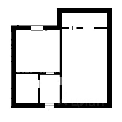 Планировка этой квартиры по данным Циан