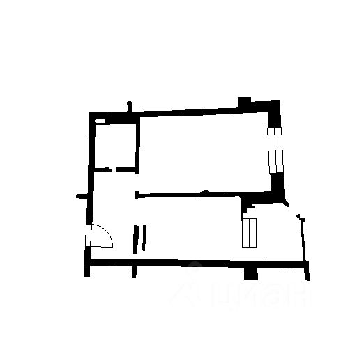 Планировка этой квартиры по данным Циан