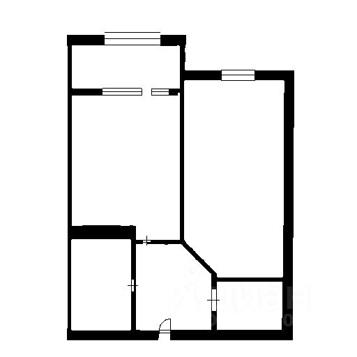 Планировка этой квартиры по данным Циан
