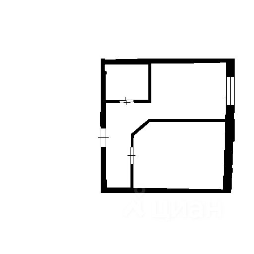 Планировка этой квартиры по данным Циан