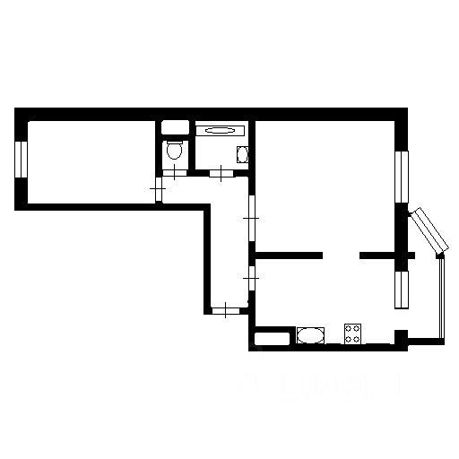 Планировка этой квартиры по данным Циан