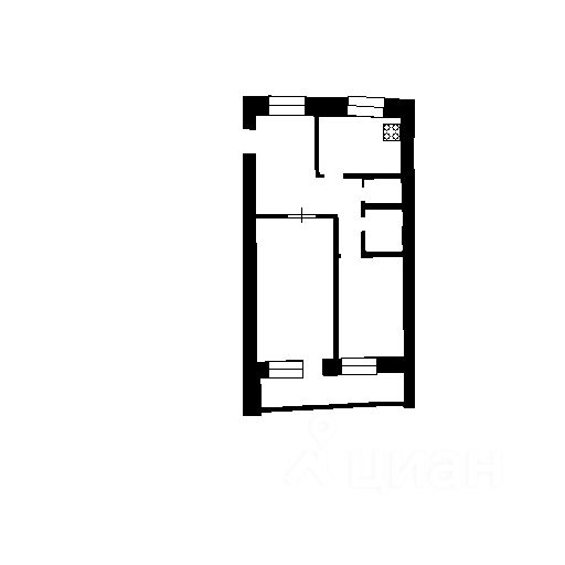 Планировка этой квартиры по данным Циан