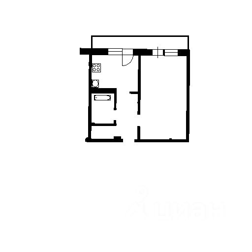 Планировка этой квартиры по данным Циан