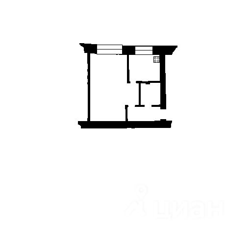 Планировка этой квартиры по данным Циан