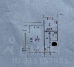 1-комн.кв., 39 м², этаж 10