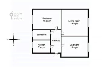 3-комн.кв., 67 м², этаж 1