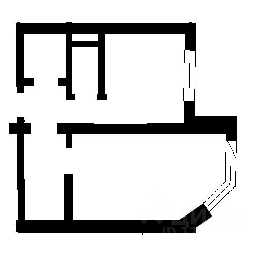 Планировка этой квартиры по данным Циан